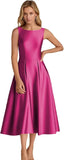 2026 New Solid Evening Dress U-Shaped Collar-Dew-Backed Senscreen Casual Dress HZ0517