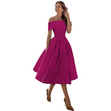 2026 Spring New Side Shoulder Dinner Official Dress Dresses HZ0517