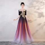 Grand Choir Performance Suit New High-End Temperament Famous Light Luxury Host Dress Long Dress Banquet Evening Dress HZ0517