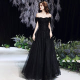 Black Banquet Evening Dress 2026 New Spring Temperament Small Luxury Show Dress Annual Conference Hosting Dress HZ0517