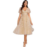 Dress Dress 2026 New Deep V Sexy Banquet Evening Dress Brides Wedding Bridesmaid Dress Fashion HZ0517