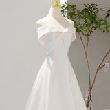 French Light Wedding Dress 2026 New Winter Bride Simple Temperament Long Tail Yarn Shoulder-Spea-Sing Noodle Dress HZ0517