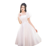 The Small Dress French Light Wedding Dress Can Usually Wear The Engagement Small White Dress Birthday Dress Is Thin HZ0517