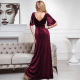 Velvet Banquet Evening Dress Fashion 2026 New Dress Atmospheric Elegant Fashion Evening Dress HZ0517