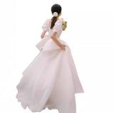 French Light Wedding Dress 2026 Spring New Temperament White Simple Fairy Travel Wedding Dress HZ0517