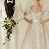 Korean Lace Light Wedding Dress 2026 New Bride Go Out Yarn Size Simple Welcome Fairy Travel Dress Dress Woman HZ0517