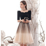 Starry Sky Gradient Evening Dress Women 2026 Spring New Banquet Temperament Small Dress Can Usually Wear A Dress HZ0517
