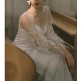 2026 New Korean Style Light Wedding Dress White Simple Fishtail Waist Sexy Small Tug-Tailed Vertiny Evening Dress HZ0517