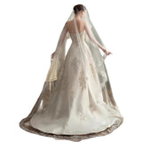 Brased And Densified Wedding Dress 2026 New Bridal Small Master Yarn French High-Quality Yarn Simple And Lightweight HZ0517