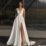 Banquet Ebay Evening Dress 2026 Spring New Sexy Thin Sleeveless Light Wedding Dress HZ0517