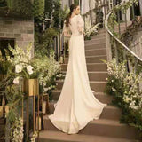 2026 New Spring Bridal Bridal Retro Light Wedding Dress With Fishtail Thin Simple Banquet Dress HZ0517