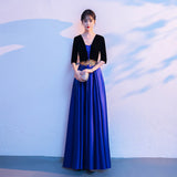 2026 New Big Choir Conducts Evening Dress Stage To Host The Performance Clothes Women Reciting The Long Song HZ0517