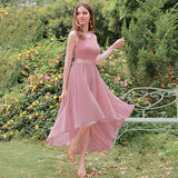 2026 Prom Dress Wedding Formal Sleeveless Lace Cocktail Party Flowing Long Money Back To School Festival Girl Dress HZ0517