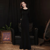 Black Annual Meeting Dress 2026 New Evening Dress Famous Dinner Party Temperament Fishtail Dresses Spring And Summer Hosting Dress HZ0517