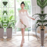 White French Certificate Registration Evening Dress Dress Dress Dress Short Little Man Daily Birthday Princess Dress Dress Girl HZ0517