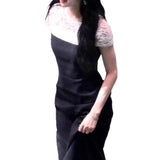 Liu Shi Poetry The Same Evening Dress Woman 2026 New Feeling Black Banquet Host Performance Dress Can Usually Wear HZ0517