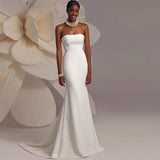 2026 New French Dress Bras Light Wedding Temperament Bride Welcome Out Of The Yarn Fishtail Skirt HZ0517