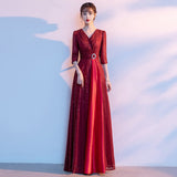 Banquet Evening Dress 2026 New Princess Long Mode Host Annual Meeting Command Dress Black Dress Art Exam Choir Suit HZ0517