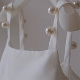 French Retro Slings Light Wedding Dress Small Manny Noodle Engagement Small Dress Certificate Registration Dress Dress Dress Can Wear Every Day HZ0517