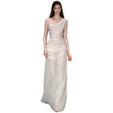 French Light Wedding Dress New Sen System Super Fairy Fine Flash Bride Wedding Yarn Temperament Sexy Bare Back Fishtail Dress HZ0517