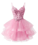 Shiny Liangliang Short Back School Festival Dress 2026 Fine Shoulder Belt Short Ball Dresses Bow Cocktail Party Gift HZ0517