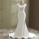 Wedding Dress 2026 Spring New Bridal Fishtail Thin Fashion Simple Large-Size Set Of Noodles Light Wedding Dress HZ0517