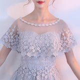 Mid-Long Overseas Warehouse 2026 New Gray Sister Dress Bridesmaid Group Thin Evening Dress Girl HZ0517