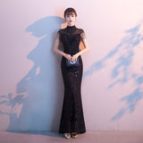 Banquet Evening Dress Dress Women 2026 New Temperament Selbs Aerronze Venue Queen's Annual Meeting Host Long Fishtail Dress HZ0517