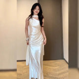 Morning Robe Female Bride High-End Light Luxury Niche High-End High-End Engagement Dress Temperament Lingo Dress Dress Everyday HZ0517
