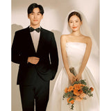 Korean Light Wedding Dress 2026 New Bridal Travel Simple Temperament Wedding Welcome To Go Out To Shoot Wedding Wedding HZ0517