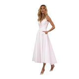 White Dress With Back Dress 2026 New Fashion Banquet Dress HZ0517