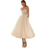 Light Wedding Dress 2026 New Banquet Long Sexy Breast-Wearing Evening Dress HZ0517