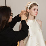 Hanging Neck Light Wedding Dress 2026 Spring New Bride High-Waist Registration Certificate To Shoot Morning Robes HZ0517