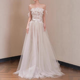 French Light Wedding Dress 2026 New Bride High-End Breast-Shape Retro Lace Yarn Welcome Engagement Dress HZ0517