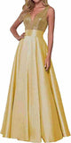 Women's Lien Rose Gold Evening Dresses Ball Dresses V-Necked Backs Of The Leadsmaid's Dresses Dinner Party Evening Dresses HZ0517