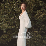 French Light Wedding Dress 2026 New Bridal Temperament With Long-Sleeved Retro Small Japanese And Korean Evening Dress Woman HZ0517