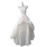French Travel To Light Wedding Dress Princess Dress Light Extravagant Folded Tunkempt Dress Adult Dress HZ0517