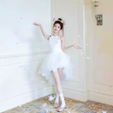 Small Man Certificate Registration Small White Dress 2026 New Sweet Temperament Bride Banquet Engagement Trip Morning Robe HZ0517
