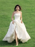 Exhibition New Studio Theme Clothing Couple Photo Photo Dress Exterior Travel Simple Street Pattted Breast Wedding Dress HZ0517