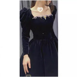 Black Evening Dress 2026 New Fashion Art Candidate Day Hosts Long French Banquet Dresses Can Usually Wear HZ0517