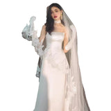 French Bra-Smeared Densate Wedding Dress White Simple Bride Welcome Small Tail Dress Travel Holiday Dress HZ0517