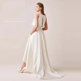 Wedding Dress 2026 New Breast-Wearing Evening Dress Bride Simple Banquet Party Temperament Light Wedding Dress HZ0517