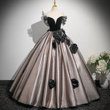 Evening Dress Female High-End Light Luxury Small High-End High-Sense Princess Style Black Graduation Pony Girl HZ0517