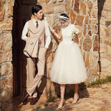 Simple Light Wedding Dress 2026 New Travel Shooting Yarn French Style Small Sable Light Yarn Small Dress HZ0517