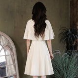Daily Small Dress Girl Summer Banquet Temperament Light Luxury Small French Fasci Ediaverted Champagne Dress HZ0517