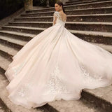 Perspective Light Wedding Dress 2026 New Bridal Simple Lace Sexy Slimming Small Tail Soft Yarn HZ0517