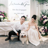 A Toasting Dress Bride Engagement Wearing A Wedding Dress Light Luxury Small High-End White Light Wedding Dress With Thoracic Dress HZ0517