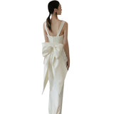 French Sling Light Wedding Dress 2026 New Bridal Simple Temperament Sensian Fish Tail Out Yarn Noodle Banquet Dress HZ0517