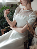 Toasting Bride 2026 New French Simple Dingy Banquet Temperament Women's Evening Dress Annual Meeting Presided Over The Light Wedding Dress HZ0517