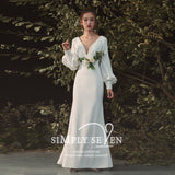 French Light Wedding Dress 2026 New Bridal Temperament With Long-Sleeved Retro Small Japanese And Korean Evening Dress Woman HZ0517